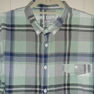 Mossimo Plaid Button Down